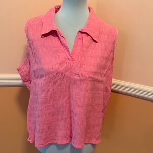 Pink Sleeveless Women's Top